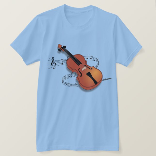 Violin Music T-Shirt (Design Front)