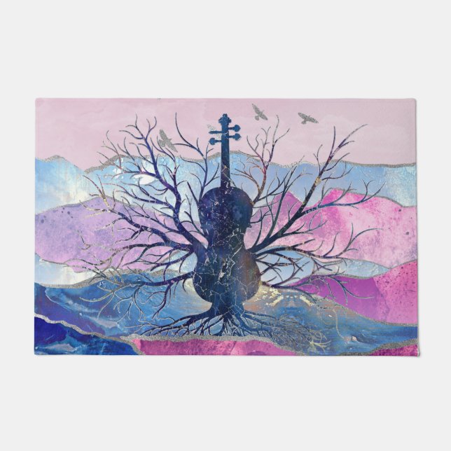 Violin Music Tree Doormat (Front)