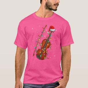 Violin Music Xmas Lights Santa Violin Christmas T-Shirt