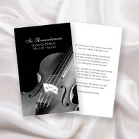 Violin Musician Funeral Memorial Prayer / Poem