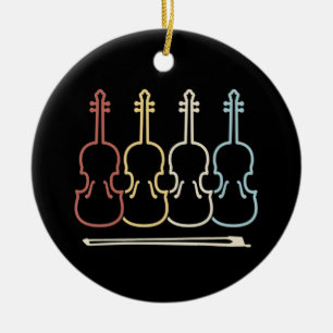 Violin Musician Music Ceramic Tree Decoration