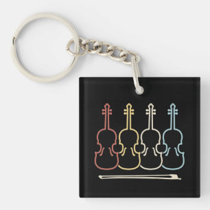 Violin Musician Music Key Ring