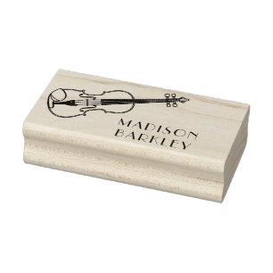 Violin Musician Teacher String Orchestra Rubber Stamp