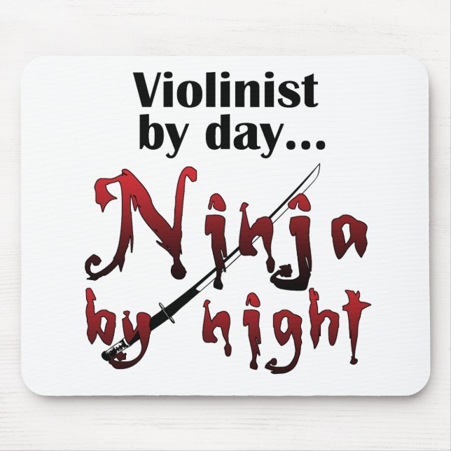 Violin Ninja Mouse Pad (Front)