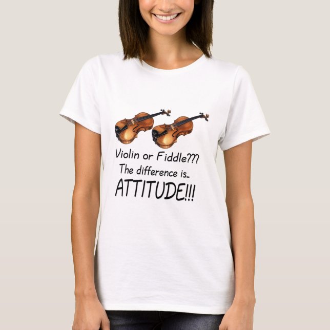 Violin or Fiddle??? T-Shirt (Front)