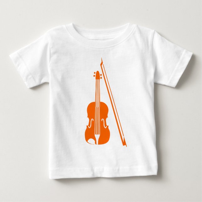 Violin - Orange Baby T-Shirt (Front)