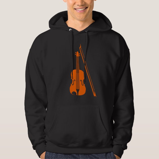 Violin - Orange Hoodie (Front)