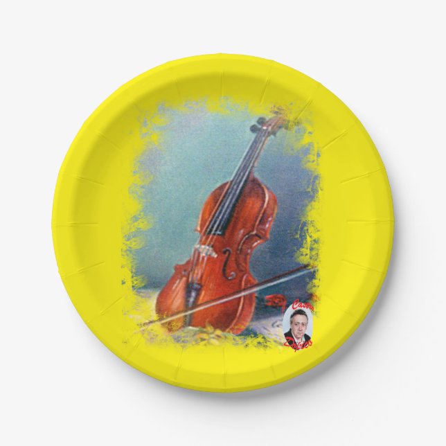 Violin Paper Plate (Front)