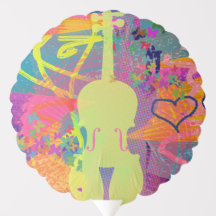 Violin Party Balloon