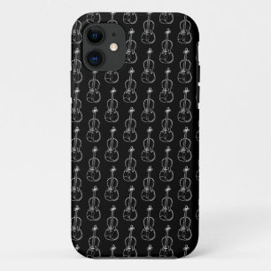 Violin Pattern - Black and White Case-Mate iPhone Case