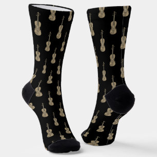 Violin Pattern  Socks