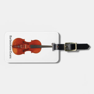 Violin Personalise Luggage Tag
