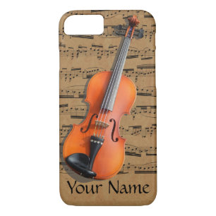 Violin Personalised Musical Notes Case-Mate iPhone Case