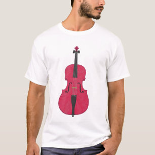 Violin: Pink Violin: 3d Model Angle #4: Music T-Shirt