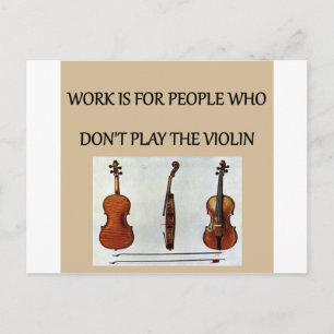 violin player gifts t-shirts postcard