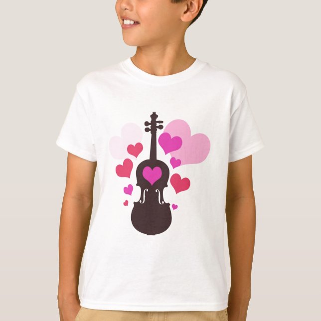 Violin Player Love T-shirts (Front)