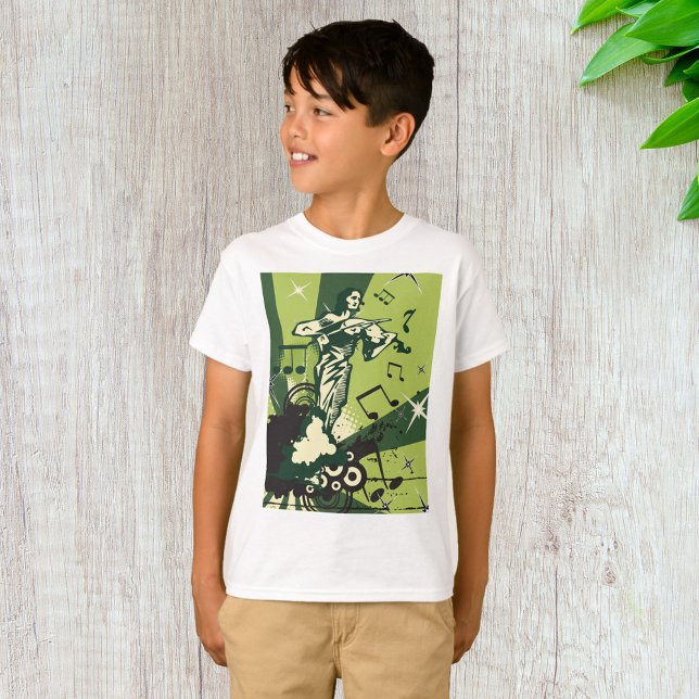 Violin Player Musical Notes T-Shirt (Creator Uploaded)