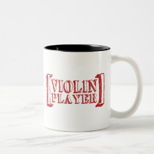 Violin Player Two-Tone Coffee Mug