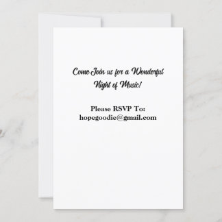 Violin Recital Invitation