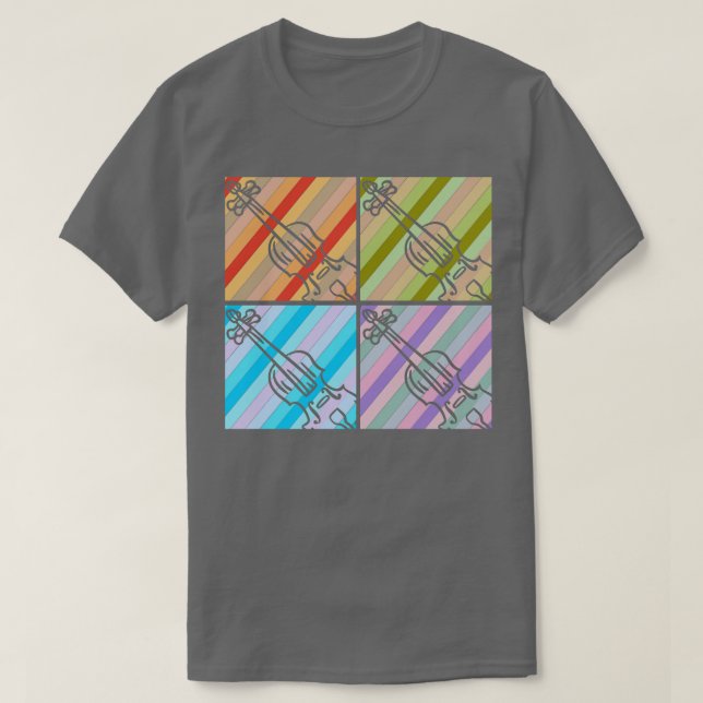 Violin Retro 1 T-Shirt (Design Front)