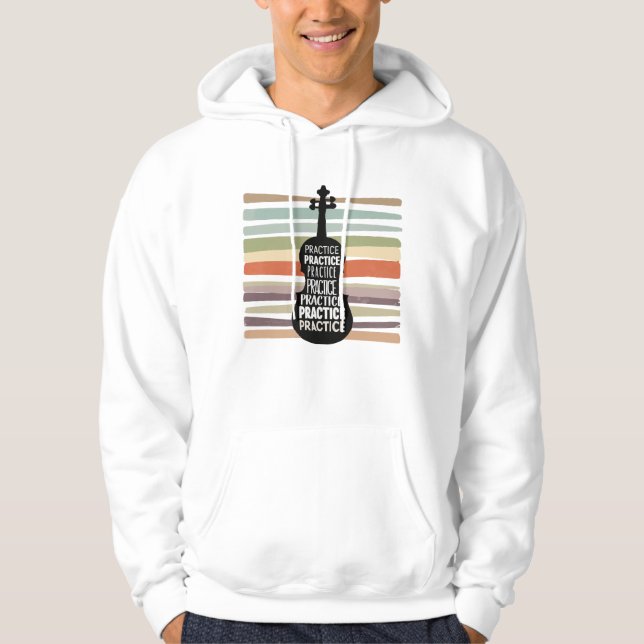 violin retro hoodie (Front)