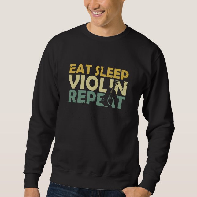 Violin Retro Sweatshirt (Front)