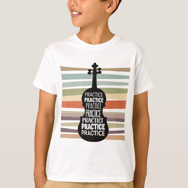 violin retro T-Shirt (Front)