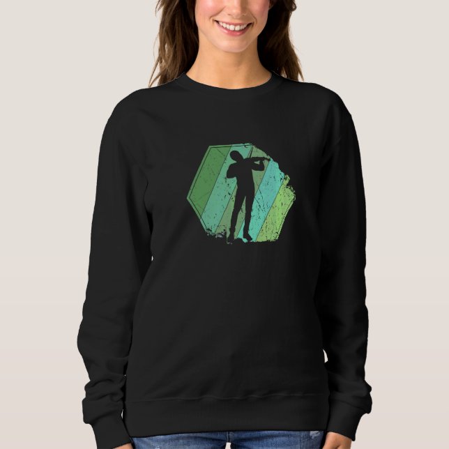 Violin Retro Violinist Violin Player Sweatshirt (Front)