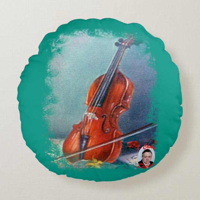 Violin Round Cushion (Front)