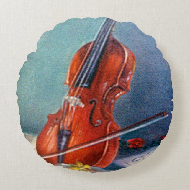 Violin Round Cushion (Front)