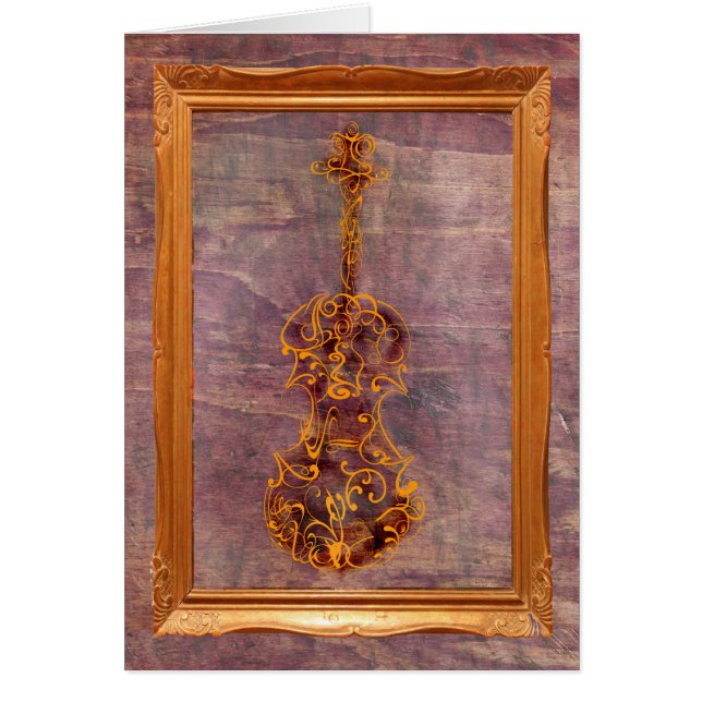Violin Scrawl in Frame (Front)