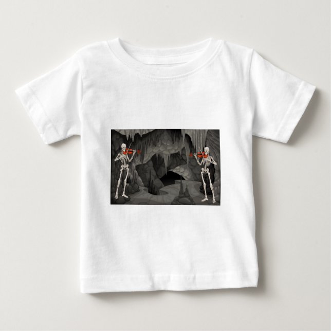 violin skeleton baby T-Shirt (Front)