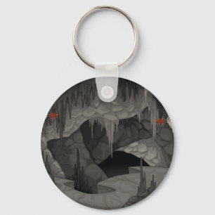 violin skeleton key ring