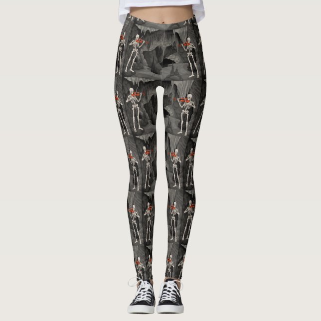 violin skeleton leggings (Front)