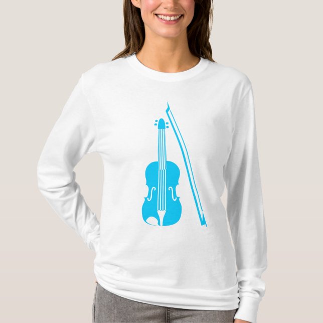 Violin - Sky Blue T-Shirt (Front)