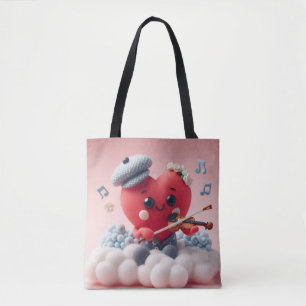 Violin-spired Love Tote Bag