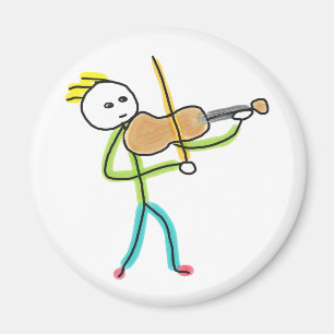 Violin Stickman Magnet