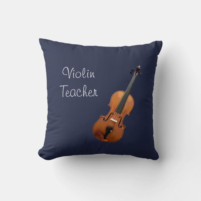 Violin Teacher Musician Cushion (Front)