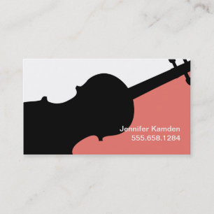 Violin Teacher Player Music Studio Musician Business Card