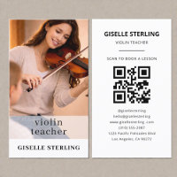 Violin Teacher QR Code Photo