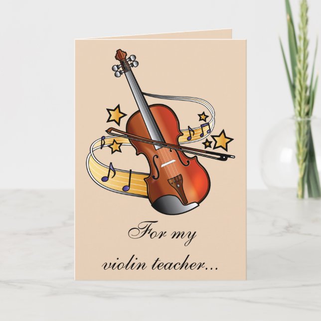 Violin Teacher Thank You (Front)