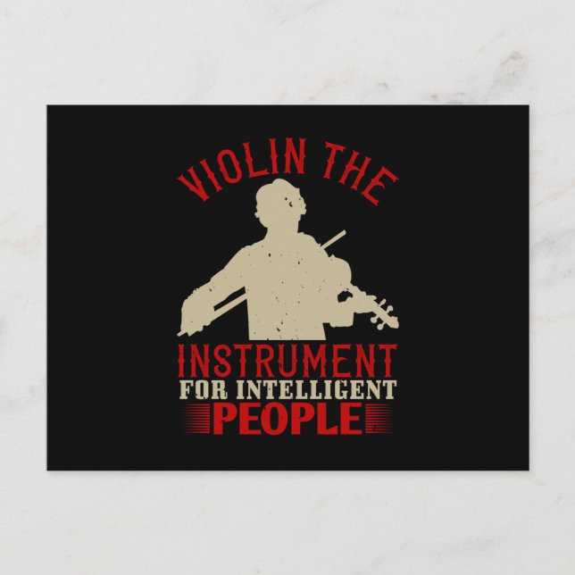 Violin - The Instrument For Intelligent Postcard (Front)