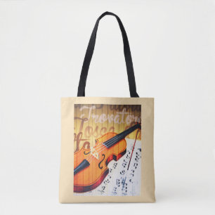 Violin Tote Bag