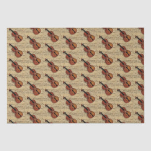 Violin Vintage Music Tissue Paper