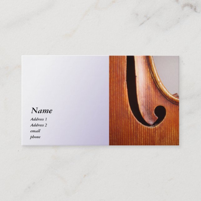 Violin / Viola Business Card (Front)