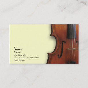 Violin Viola Business Card for The Violin Site