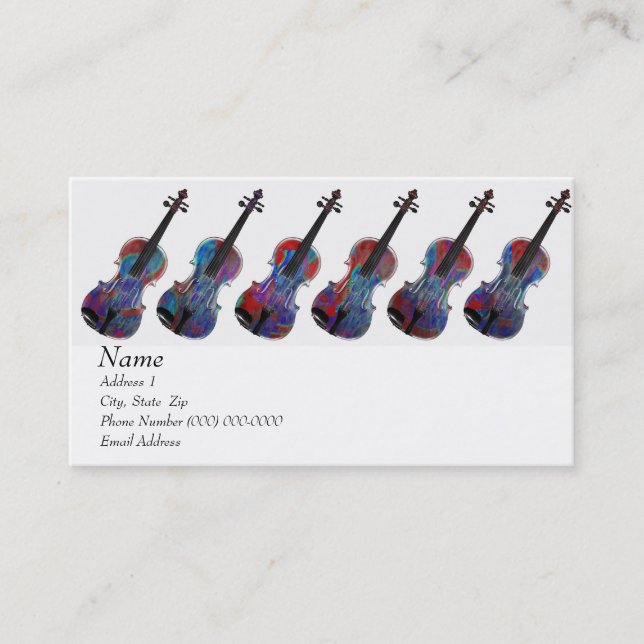 Violin Viola Business Card for The Violin Site (Front)