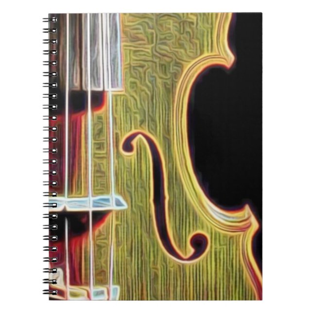 Violin, Viola, Cello? Spiral Notebook (Front)