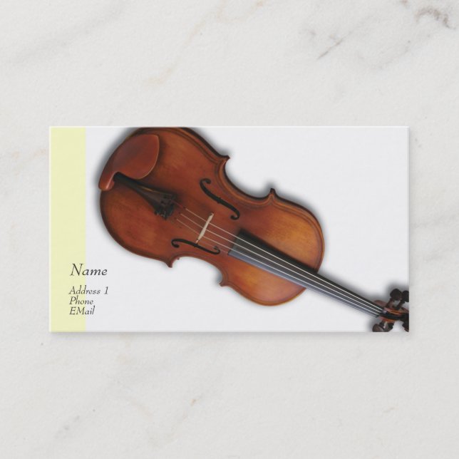 Violin Viola Profile / Business Card (Front)