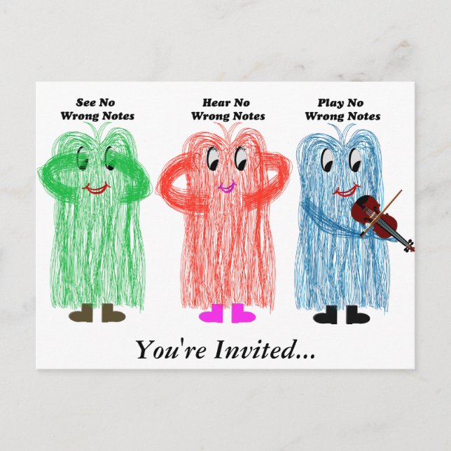 Violin & Viola Recital / Concert Invitations (Front)